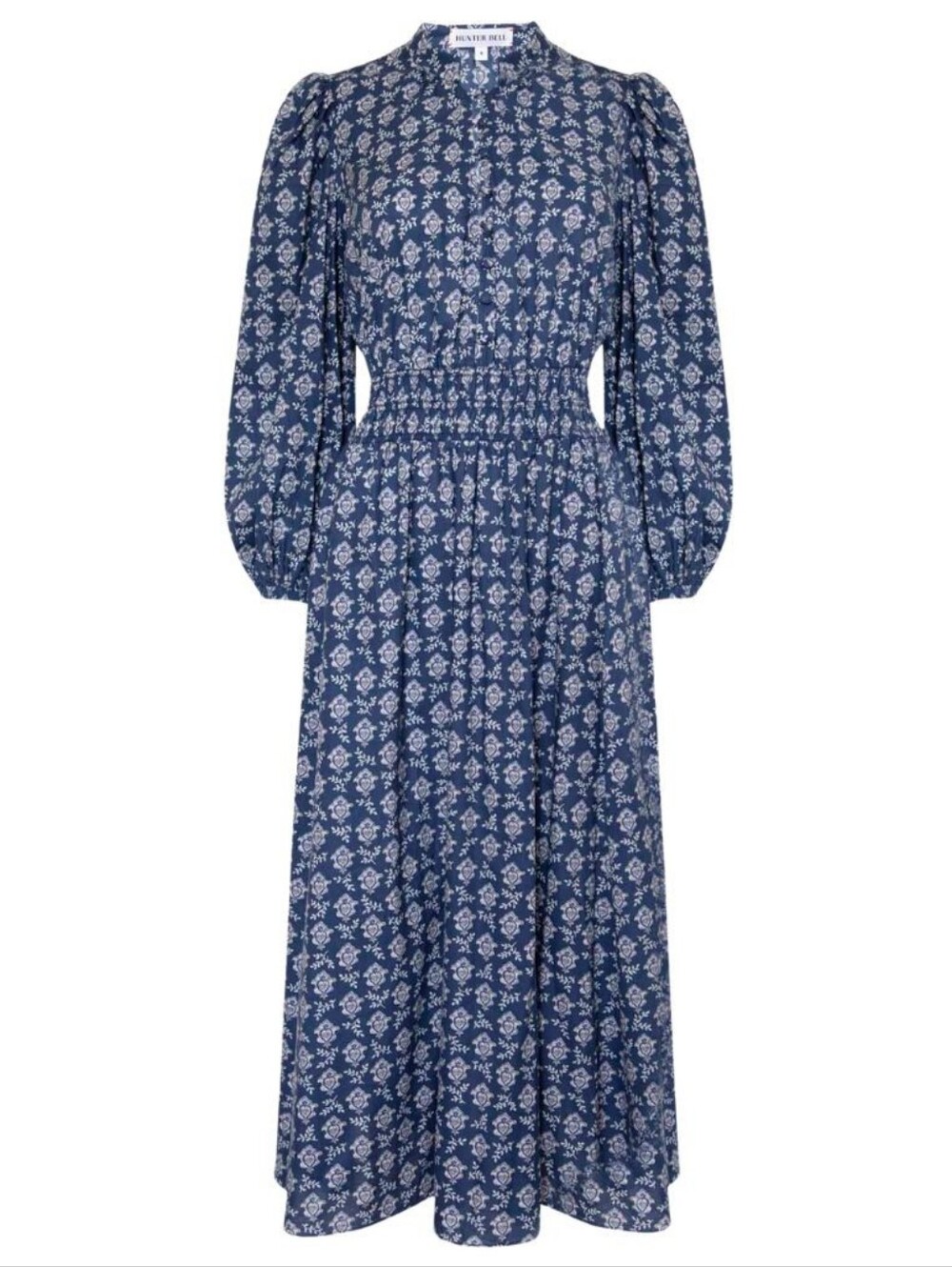 Hunter Bell Violet Midi Dress in Navy Block Size Small